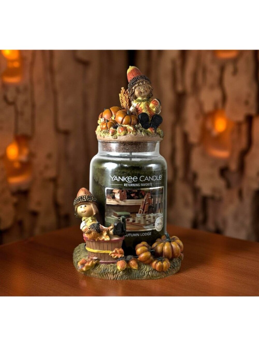 Yankee Candle “Harvest Babies / Nut Baby” Topper & Base | Fall Pumpkin Display S - Picture 7 of 10